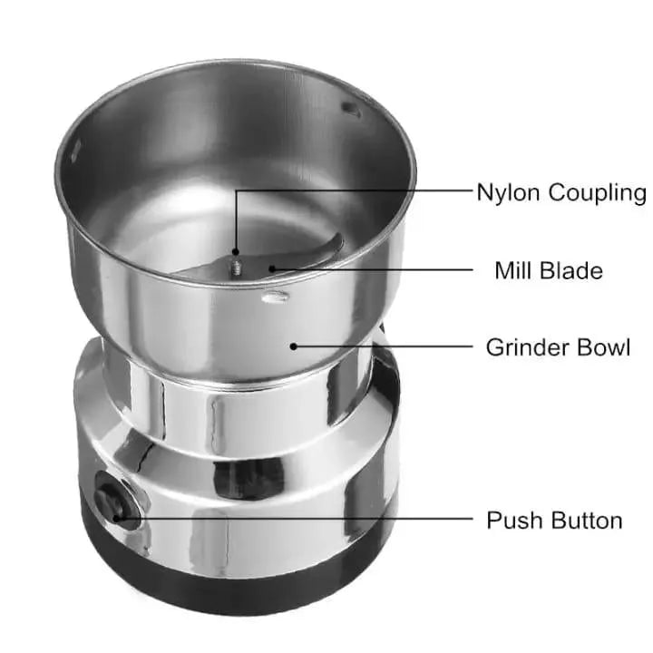 Electric Grinder High Quality Stainless Steel Spices Masala, Nuts, Beans Grinder Powerful Motor