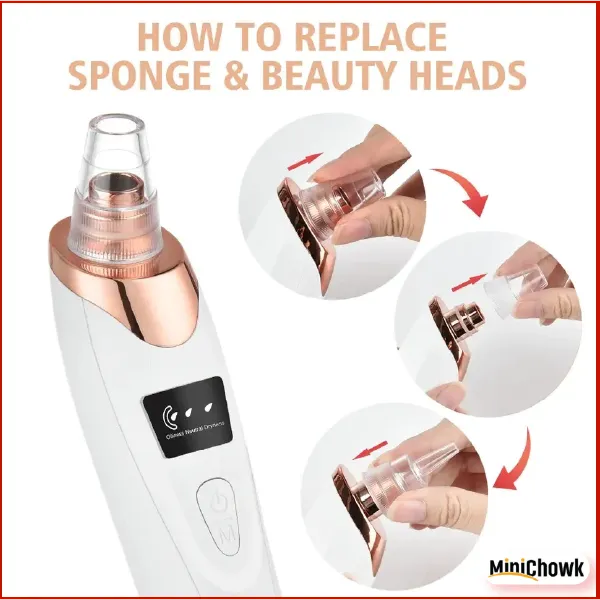 5 in 1 Blackhead remover machine, derma suction, pimple acne remover, blackhead vacuum machine, dust remover, dirt remover, Pimple Popper Tool Pore Vacuum Black Head Remover, Whitehead Acne remover, deep face clean blackhead remover
