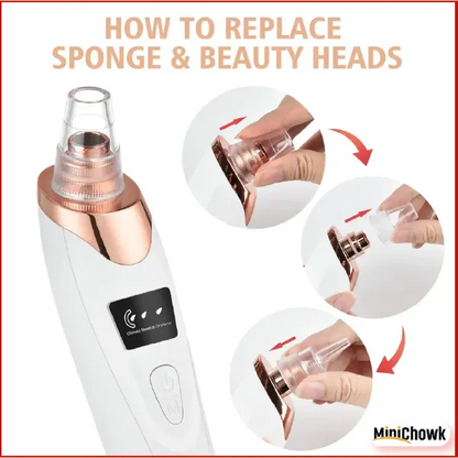 5 in 1 Blackhead remover machine, derma suction, pimple acne remover, blackhead vacuum machine, dust remover, dirt remover, Pimple Popper Tool Pore Vacuum Black Head Remover, Whitehead Acne remover, deep face clean blackhead remover