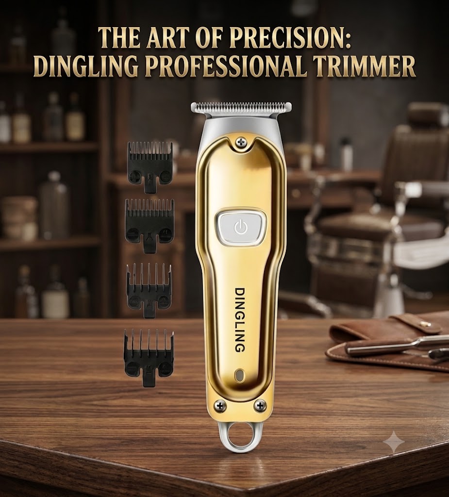 Dingling D-071 Professional Beard Trimmer – Precision Outlining & Detail Hair Grooming Tool for Men