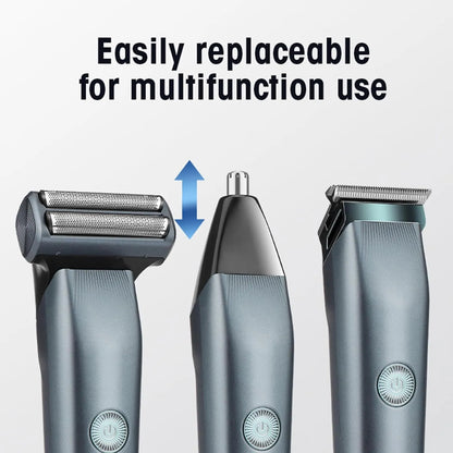 DL-9218 3 In 1 Rechargeable Hair Trimmer, Shaver, Nose Trimmer For Men. Hair Removal machine for men