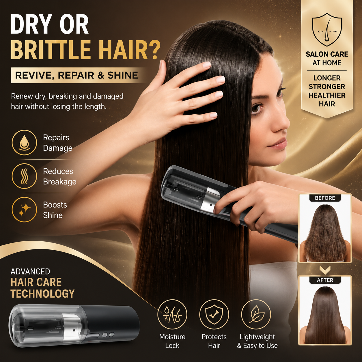"Professional Split-End Hair Trimmer for Women – Instant Damage Repair & Salon-Smooth Results at Home"