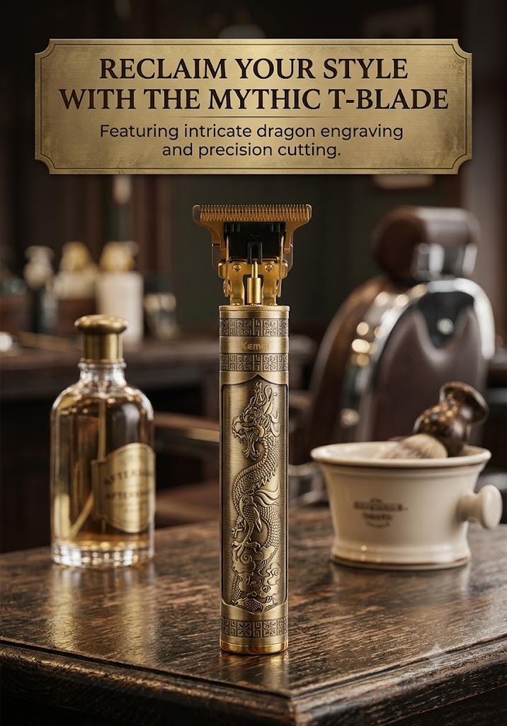 Kemei T99 Dragon Edition Professional Hair Trimmer – Precision Beard & Hair Grooming Tool