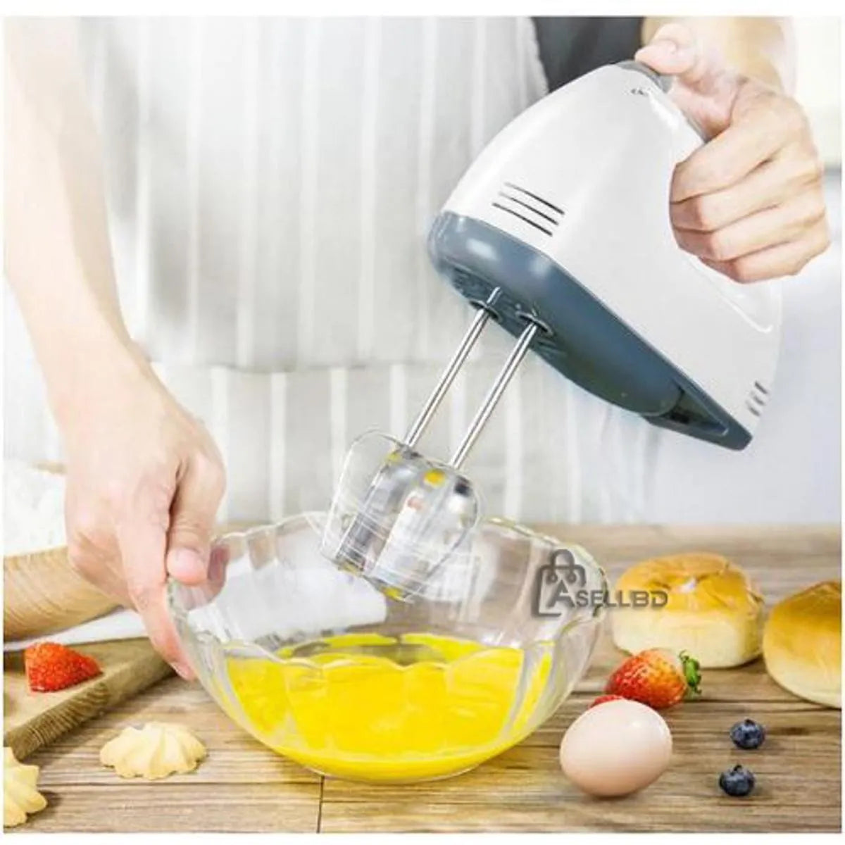 Electric Hand Mixer | 7-Speed Egg Beater Machine Powerful Electric Mixer with Stainless Steel Beaters The Ultimate Electric Hand Mixer For Kitchen