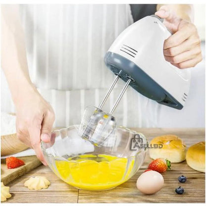 Electric Hand Mixer | 7-Speed Egg Beater Machine Powerful Electric Mixer with Stainless Steel Beaters The Ultimate Electric Hand Mixer For Kitchen