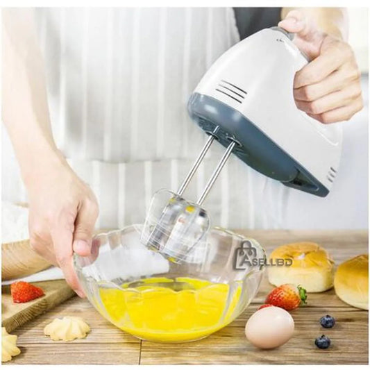 Electric Hand Mixer | 7-Speed Egg Beater Machine Powerful Electric Mixer with Stainless Steel Beaters The Ultimate Electric Hand Mixer For Kitchen