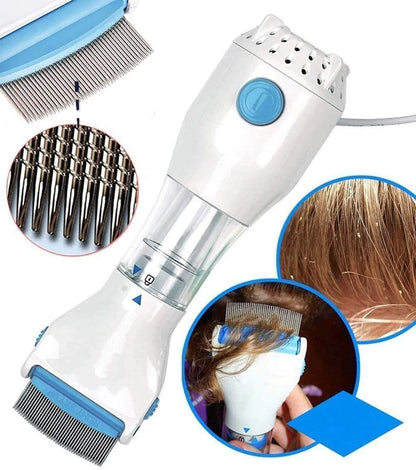 V Comb Head Lice Machine With Filter, Head Lice Treatment Machine Electric V Comb Head Lice Removal Machine Anti Lice Machine