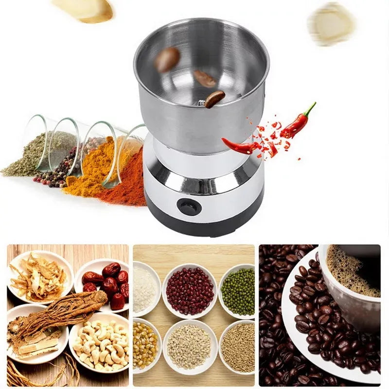 Electric Grinder High Quality Stainless Steel Spices Masala, Nuts, Beans Grinder Powerful Motor