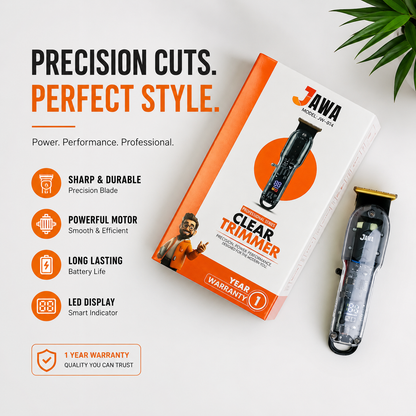 JAWA 814 Clear Body Trimmer: High-Precision Blades & Ultra-Power Motor