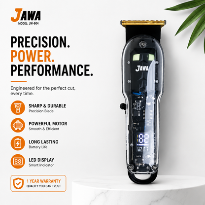 JAWA 814 Clear Body Trimmer: High-Precision Blades & Ultra-Power Motor