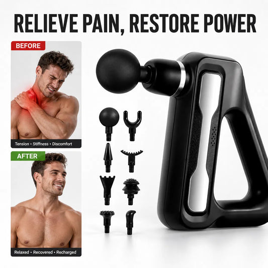 32 Speed 8-in-1 Muscle Recovery Massage Gun – Instant Relief for Back, Neck & Body Pain With  Smart Display