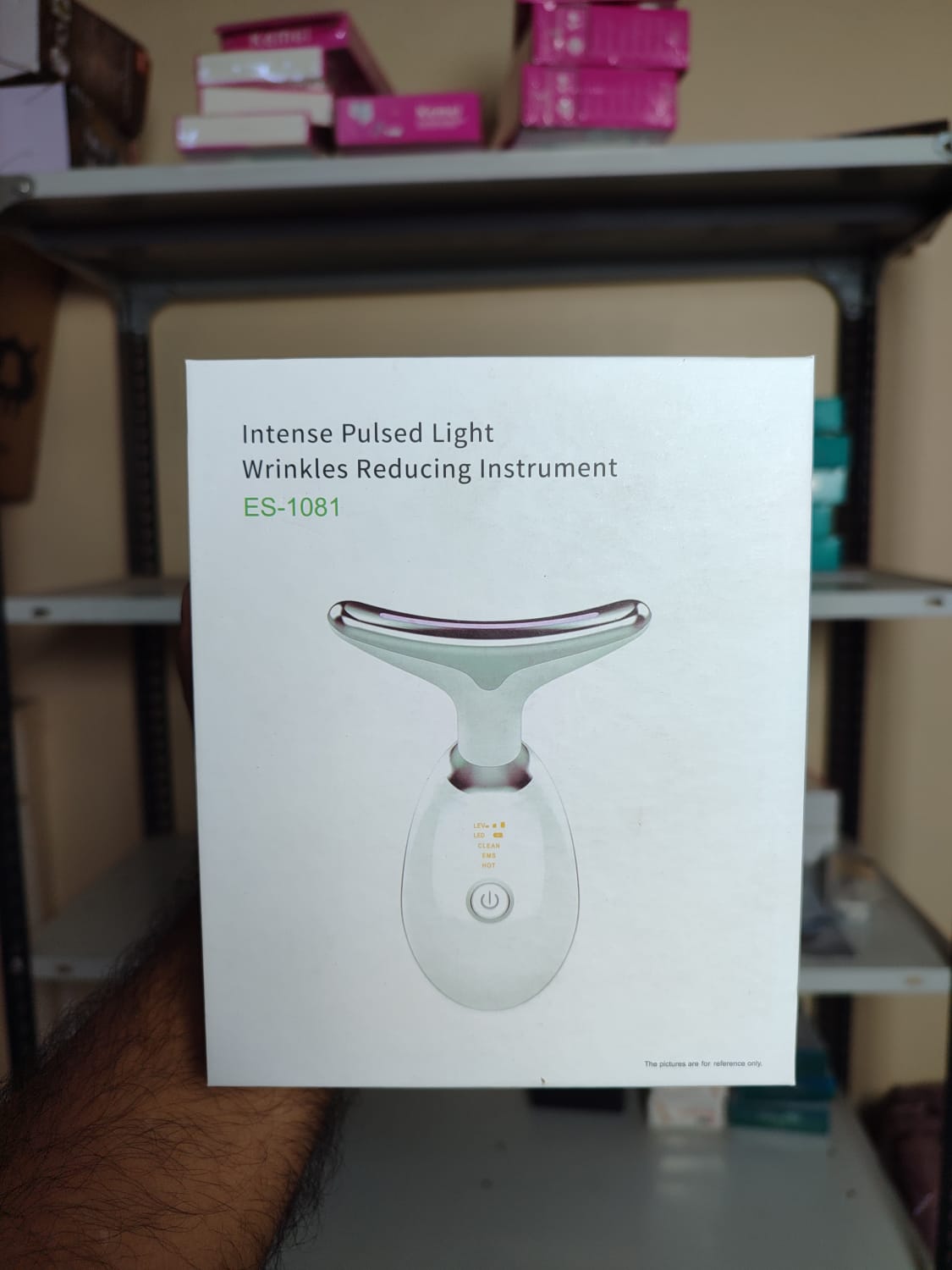 3-in-1 Rechargeable LED Face & Neck Massager | Wrinkle Removal, Double Chin & Puffiness Reducer