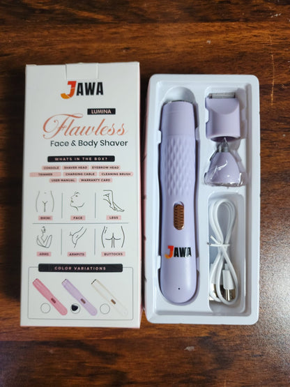 3-in-1 Rechargeable Women's Shaving Kit – Say Goodbye to Facial & Body Hair with Eyebrow, Shaver & Trimmer Tools