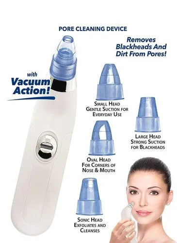 Derma Suction Facial SPA Blackhead Remover Machine 4 in 1 Black Head Remover Machine Acne Pore Cleaner Suction Tool Blackhead Removal Machine