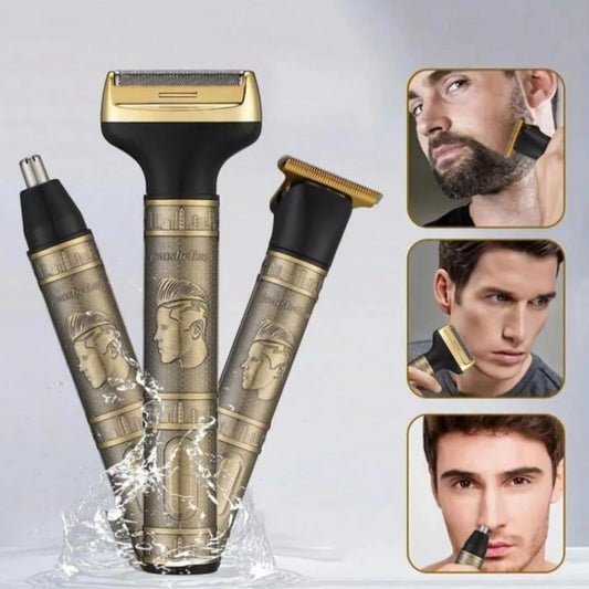 DL 9266 3-in-1 3 In 1 Rechargeable Hair Trimmer, Shaver, Nose Trimmer For Men. Hair Removal machine for men