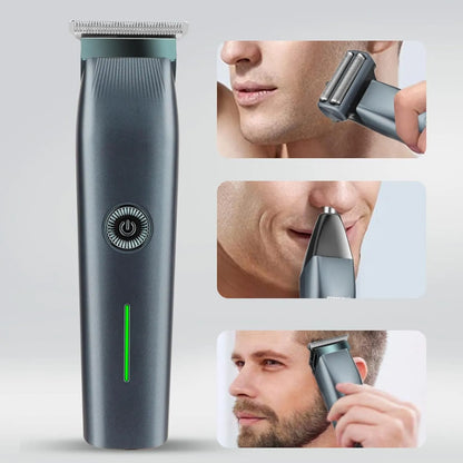 DL-9218 3 In 1 Rechargeable Hair Trimmer, Shaver, Nose Trimmer For Men. Hair Removal machine for men
