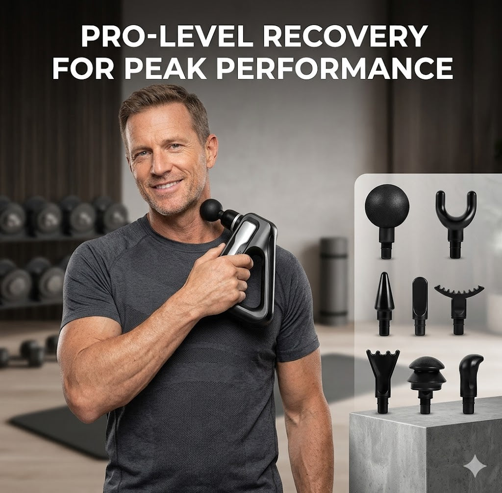 32 Speed 8-in-1 Muscle Recovery Massage Gun – Instant Relief for Back, Neck & Body Pain With  Smart Display