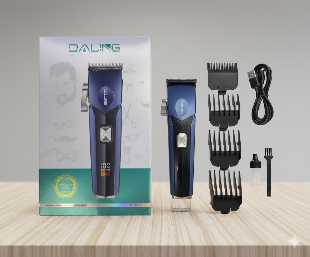 Daling DL-1779 Master Your Signature Look Smart Beard Trimmer For Men – Featuring Precision Blades and Real-Time LED Battery Monitoring"